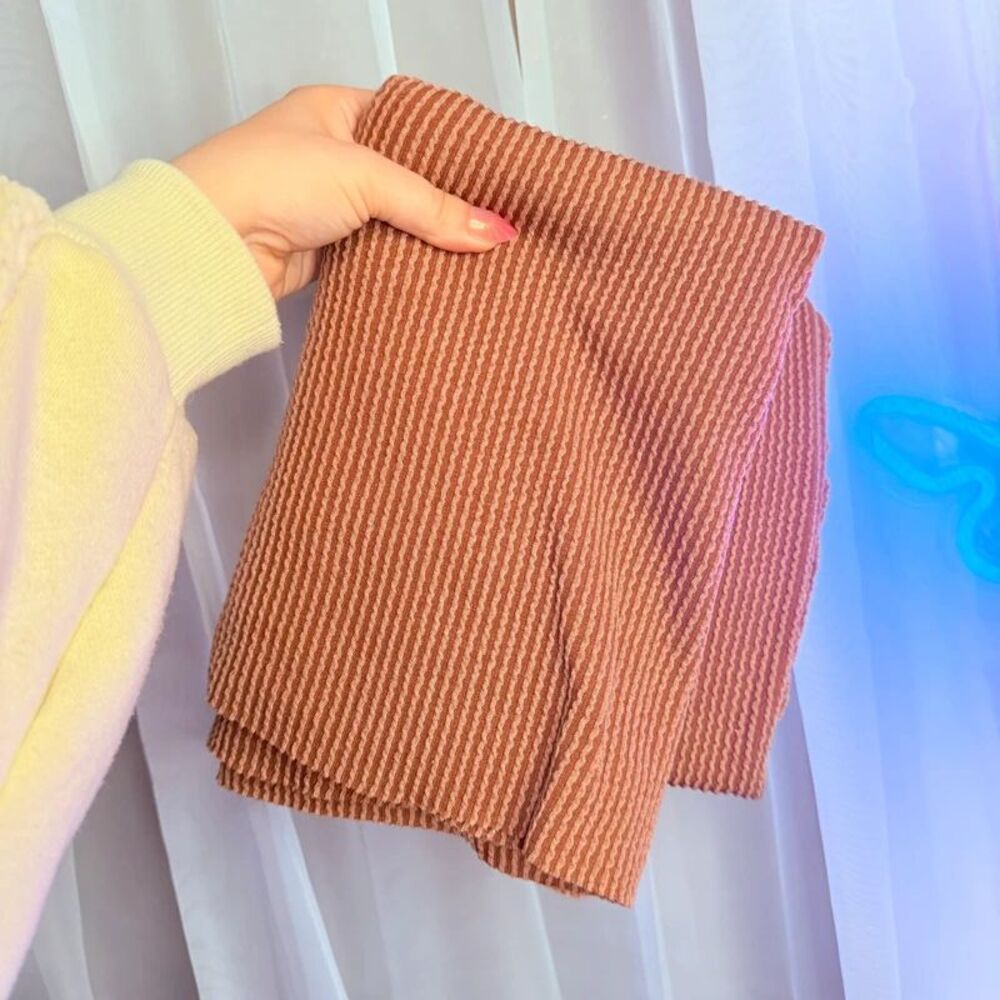 1 yard of knit ribbed fabric